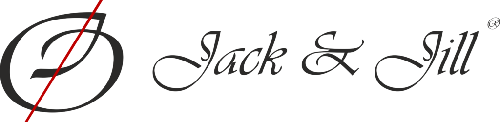 Jack & Jill - Logo with Monogram - Crimson Red